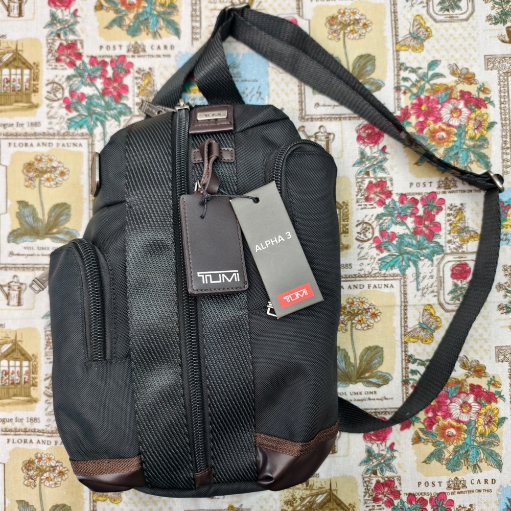 Tumi Alpha Bravo Monterey Black Anti-Theft Sling | Tactical Crossbody Bag